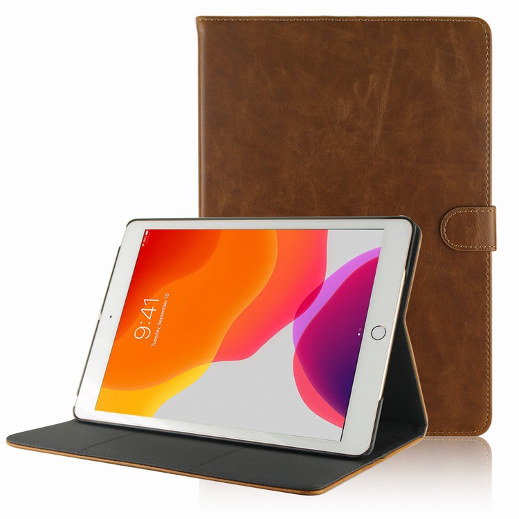 Premium Leather Folio Stand Tablet Cover with Hard PC case for iPad 10.2 2019