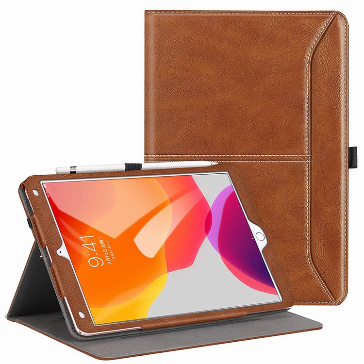 Stand Tablet Cover with Hand Strap and Pen Holder for iPad 10.2 2019