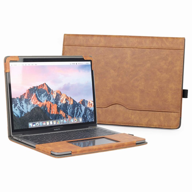 Full Protective Laptop Cover Case with Document and Pen Holder for Macbook Pro 13 inch 2019
