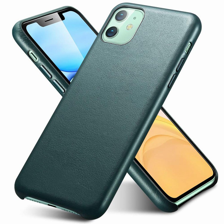 Premium Full Leather Slim Phone Back Cover Case for iPhone 11 6.1 inch 2019
