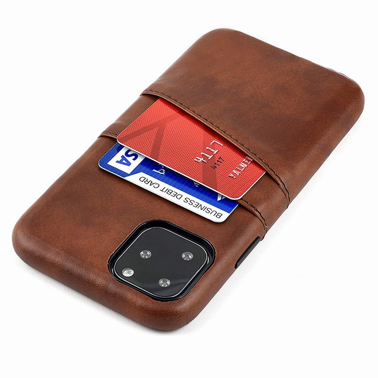 Slim Pu Leather Back Protective Case Cover with 2 Credit Card Holder