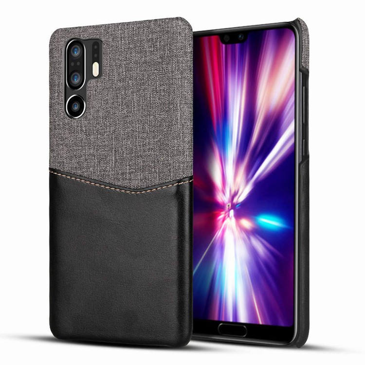Shockproof Slim Leather Back Cover Case with Card Holder for Huawei P30 Pro 