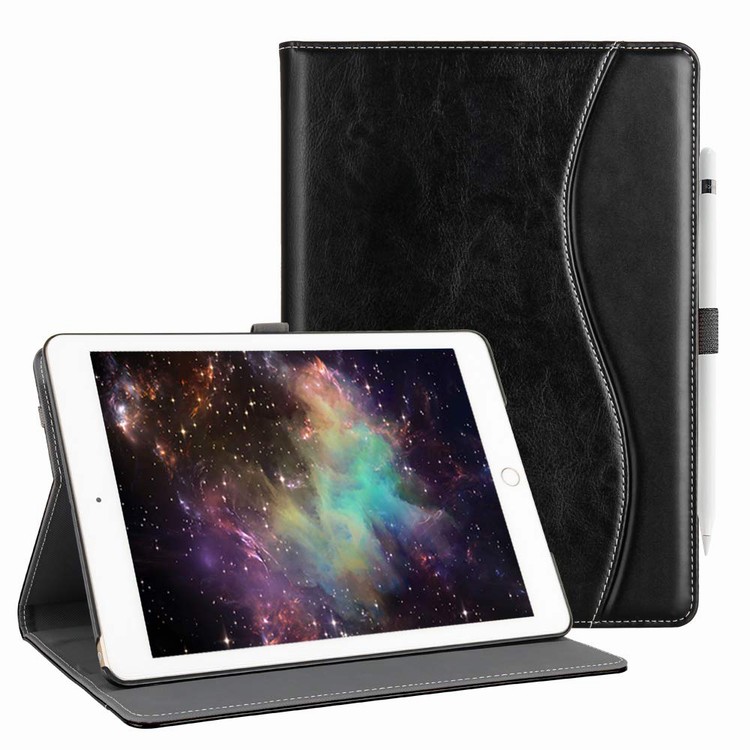 Slim Folio Stand Protective Case Smart Cover with Document Holder for iPad 9.7 2017/2018