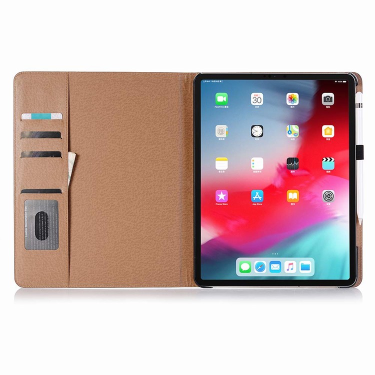 Flip Kickstand PU Leather Tablet Cover with Card Slots for iPad Pro 12.9 2018